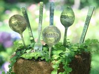 My So Called Crafty Life Stamped Silverware Garden Markers